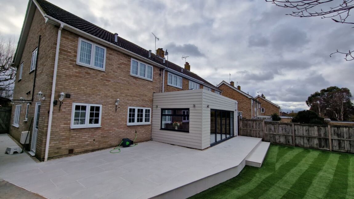 Extension with Landscaping & Patio, Removal of Internal Walls & Steels Ashford, Kent
